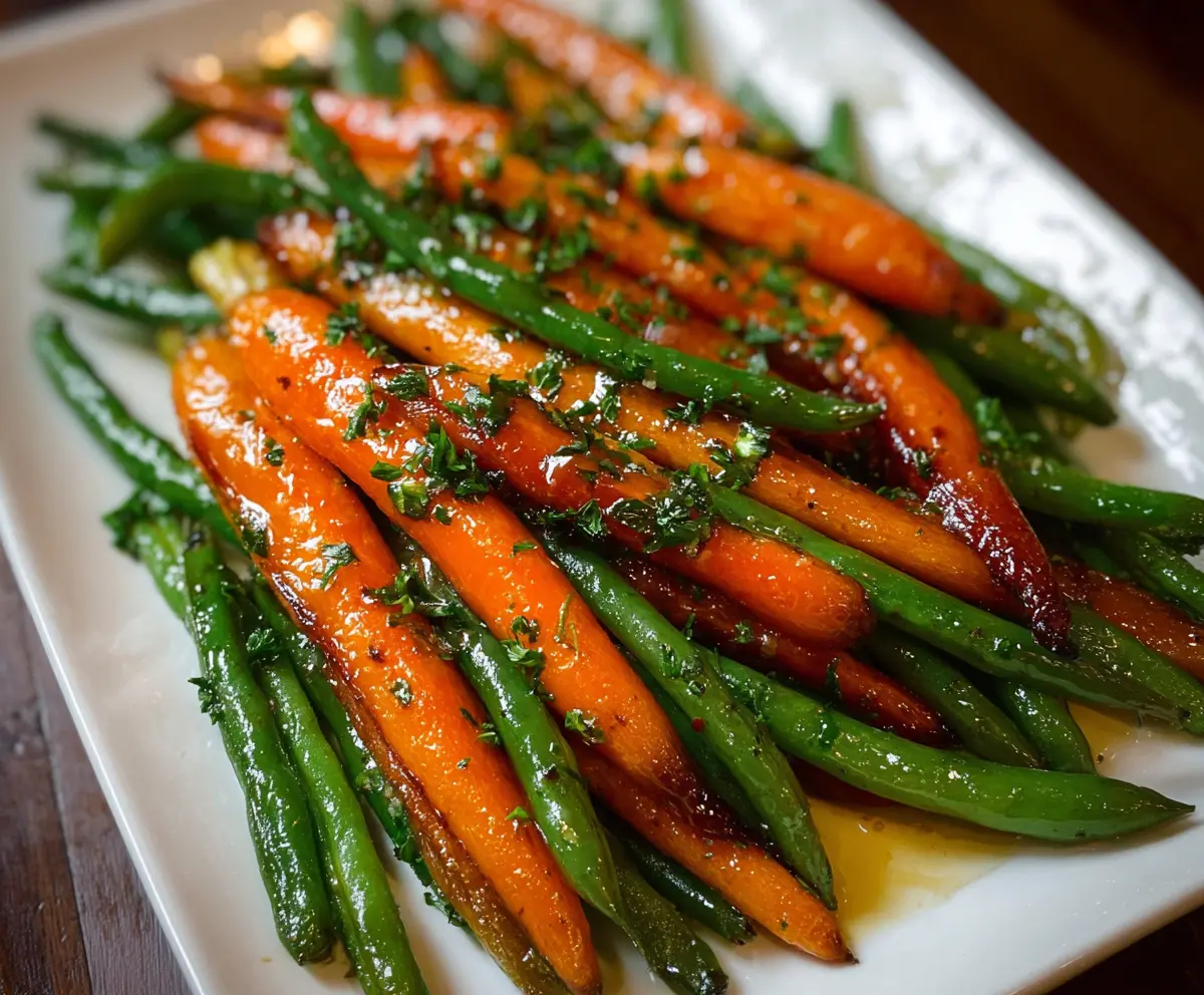 Honey Glazed Carrots & Green Beans