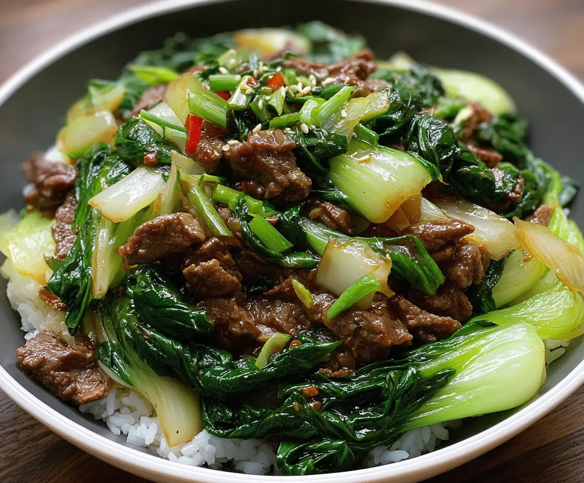 The Best Bok Choy Stir-Fried Beef Dish