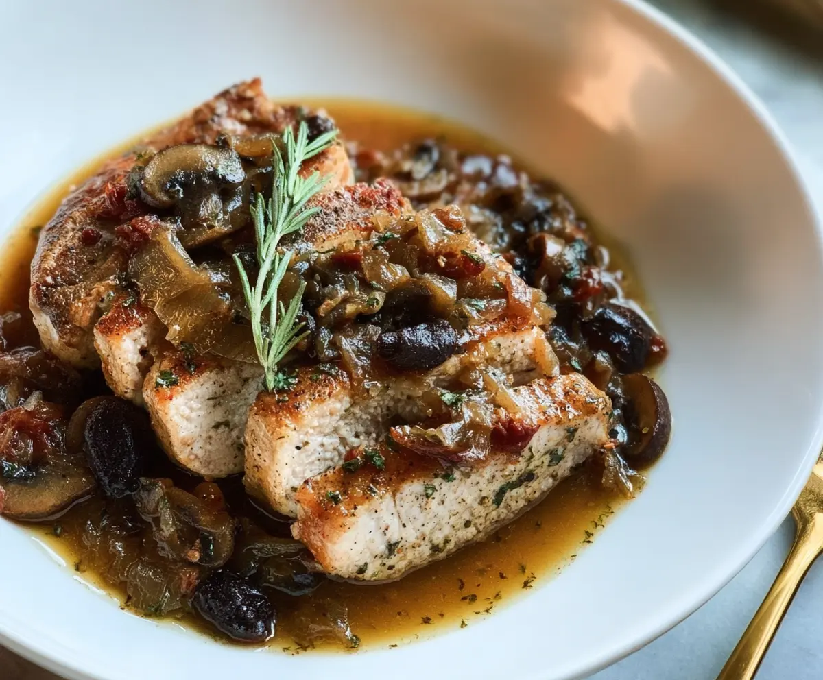 Delicious Whole30 Instant Pot pork chops cooked to perfection with seasoning and tenderness.