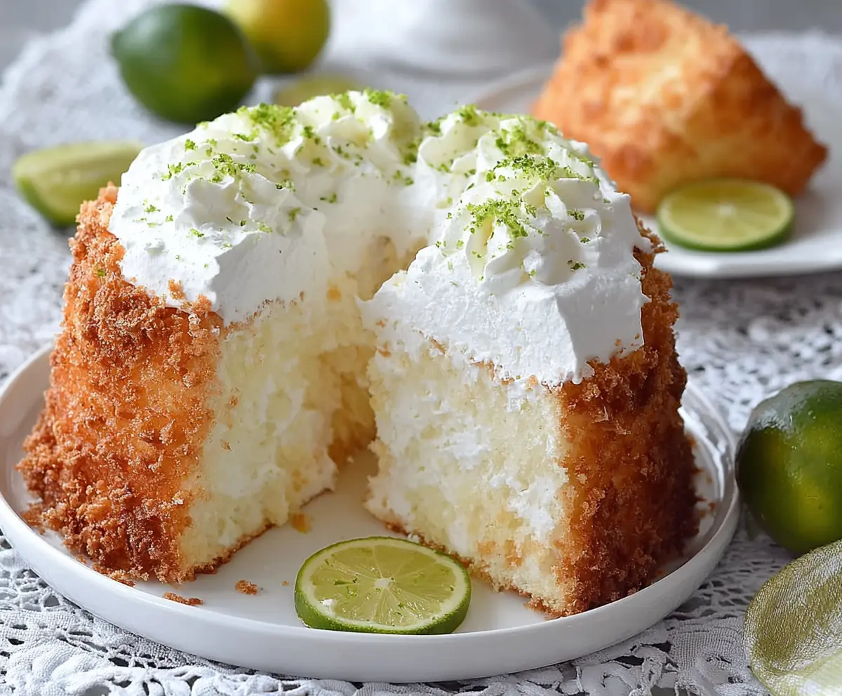 Best Key Lime Angel Food Cake
