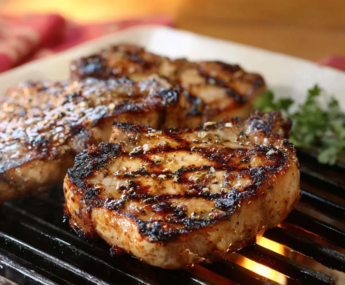 Succulent Grilled Hickory Pork Chops