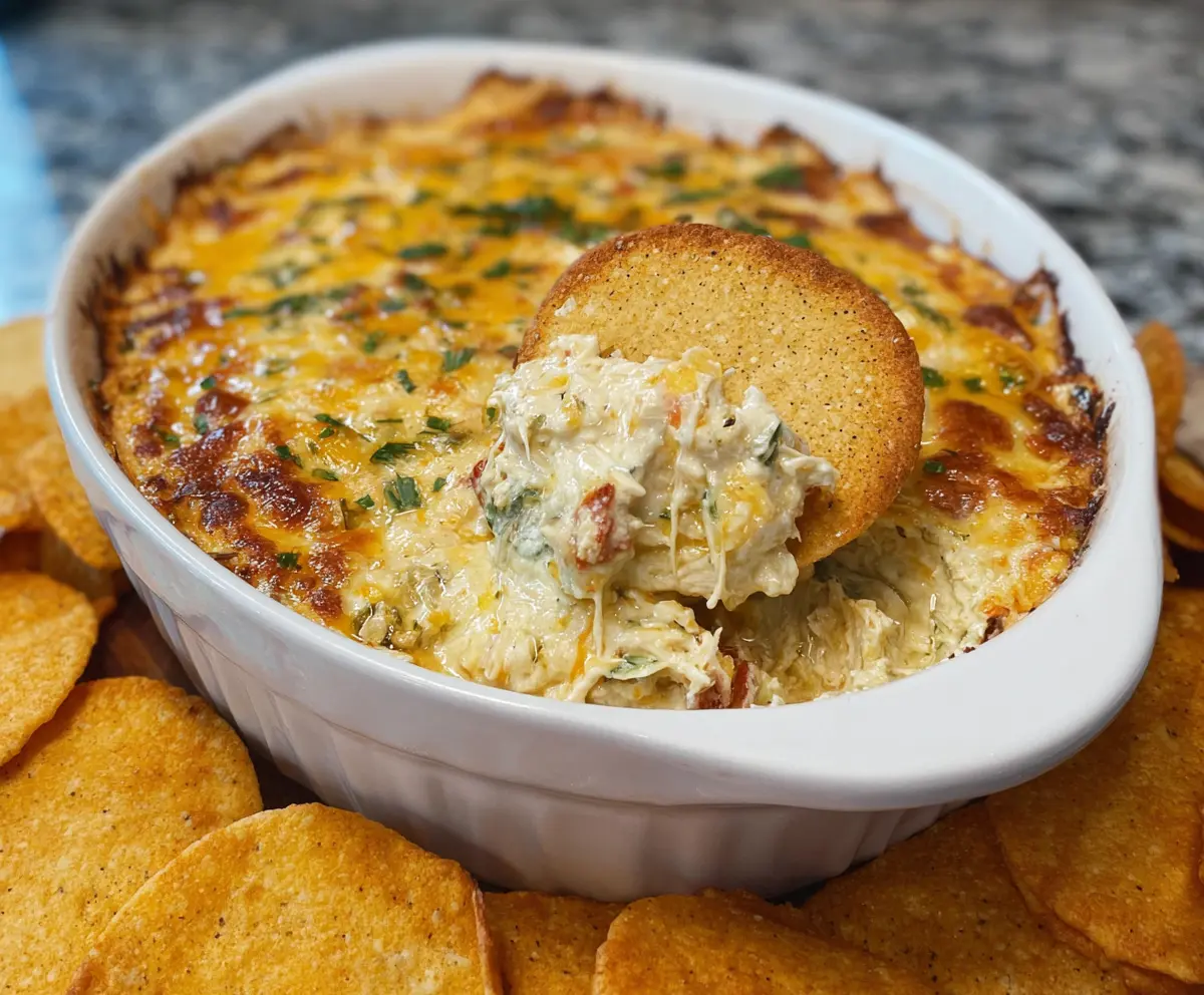 Baked Chuy's Jalapeno Chicken Dip