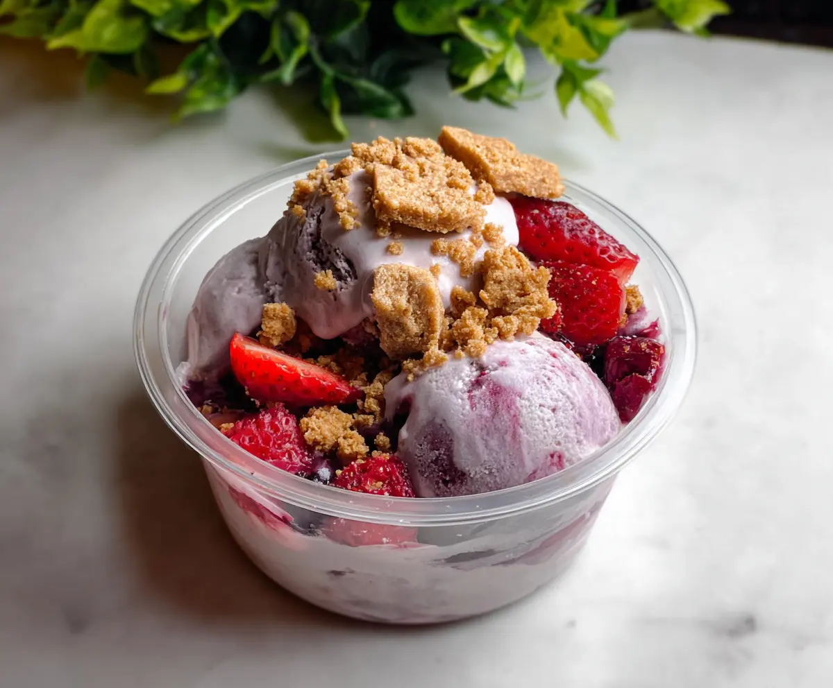 Berry Crumble Ice Cream