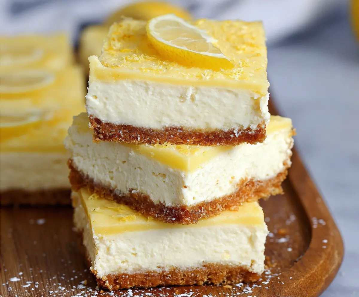 Keto Lemon Cheesecake Bars