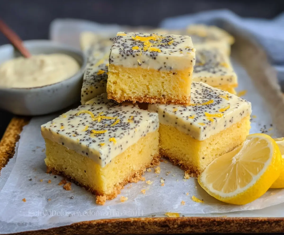 Keto Lemon Poppy Seed Cottage Cheese Bars