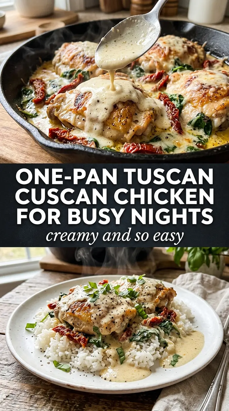 Baked Tuscan Chicken with Creamy Parmesan Sauce
