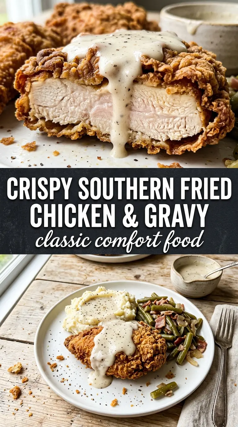 Country Fried Chicken with White Country Gravy