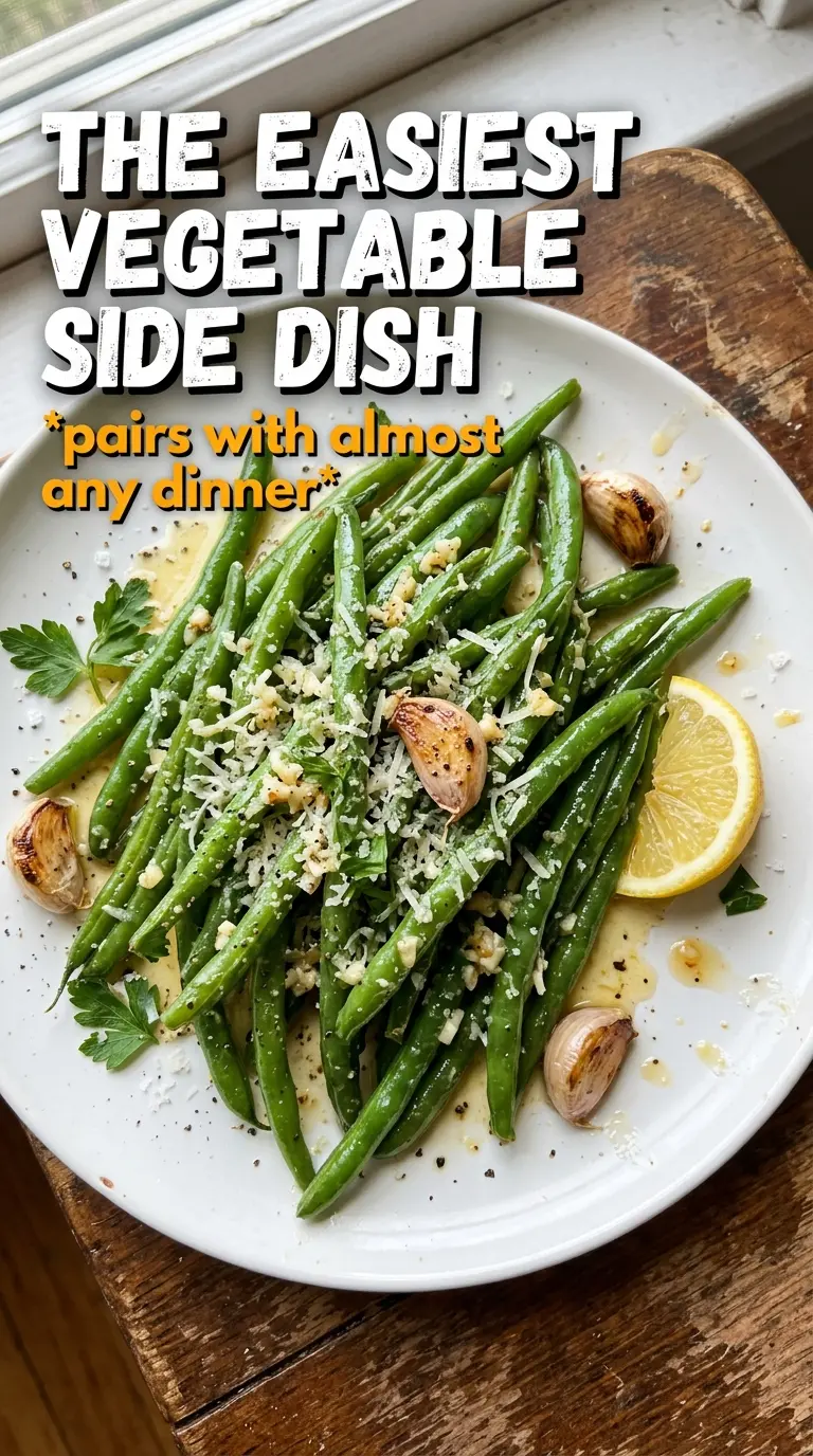 Garlicky Green Beans crisp-tender garlic butter