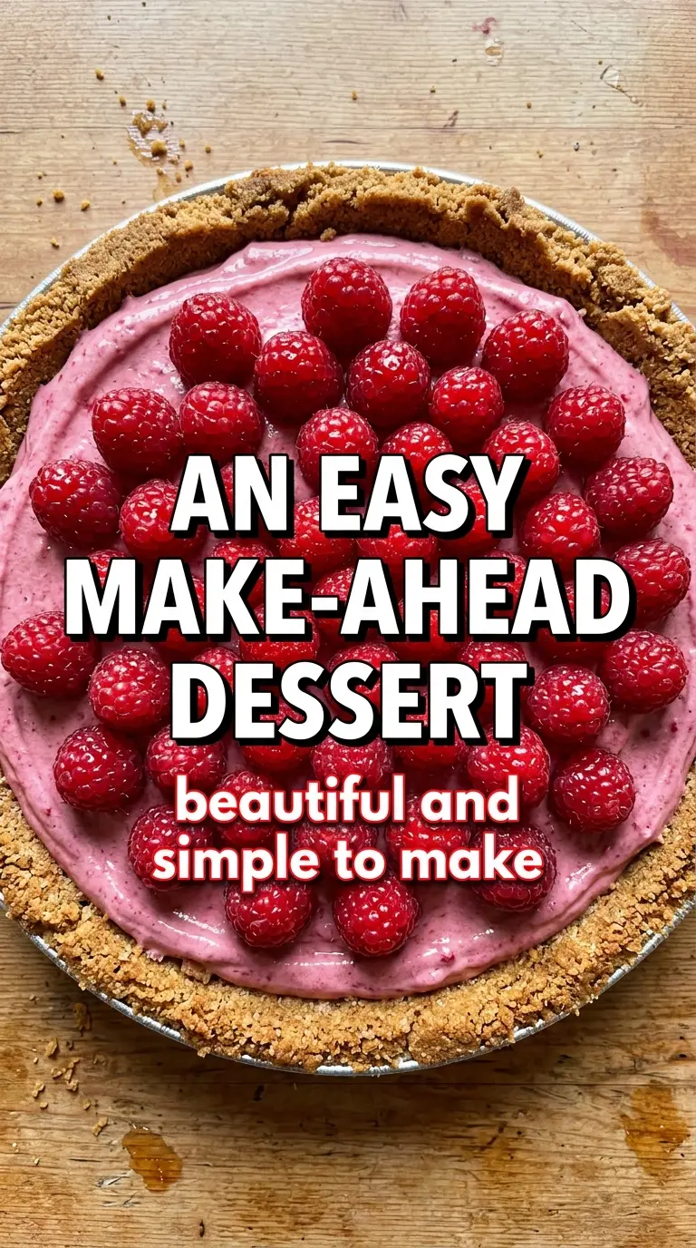 Raspberry Cream Pie creamy raspberry no-bake