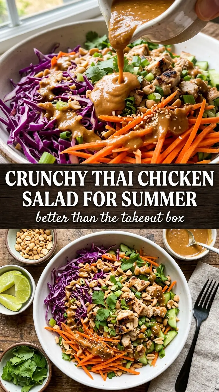 Thai Chicken Salad crisp peanut-lime