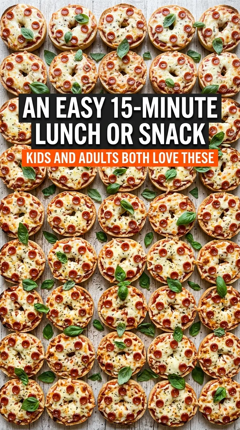Mini Bagel Pizzas cheesy customizable snack