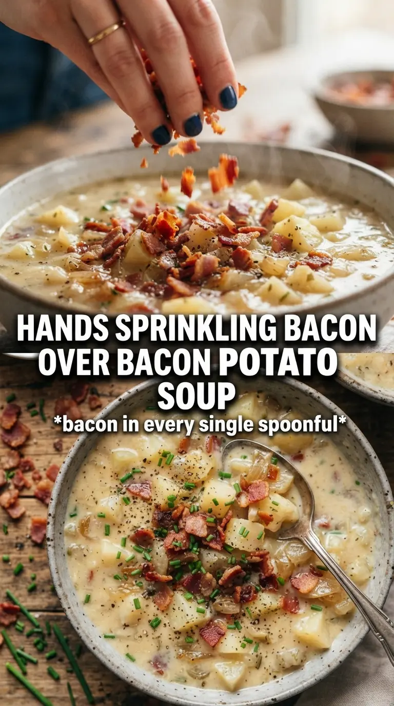 Bacon Potato Soup creamy bacon cheddar