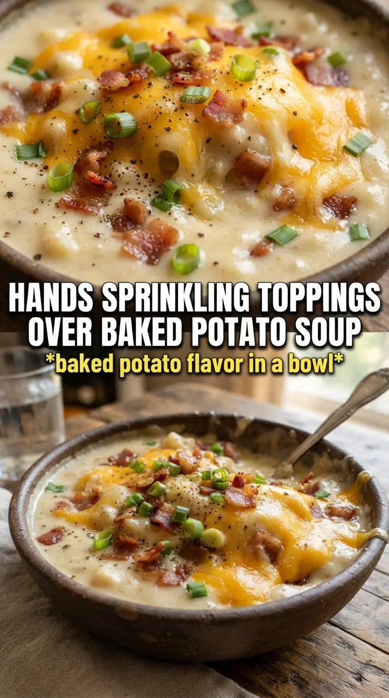 Baked Potato Soup creamy loaded