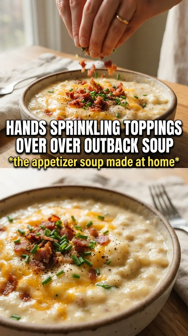 Copycat Outback Baked Potato Soup creamy loaded