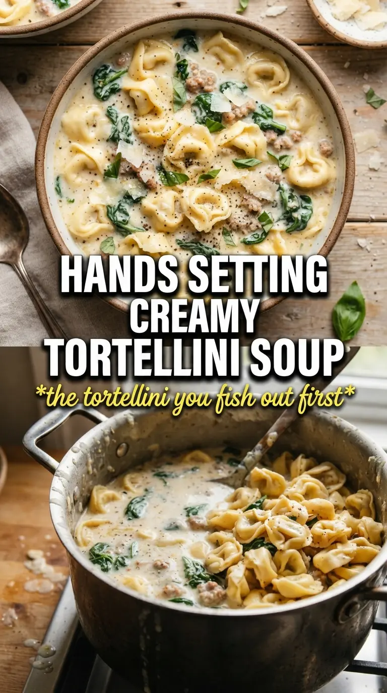 Creamy Tortellini Soup rich, cozy, cheesy