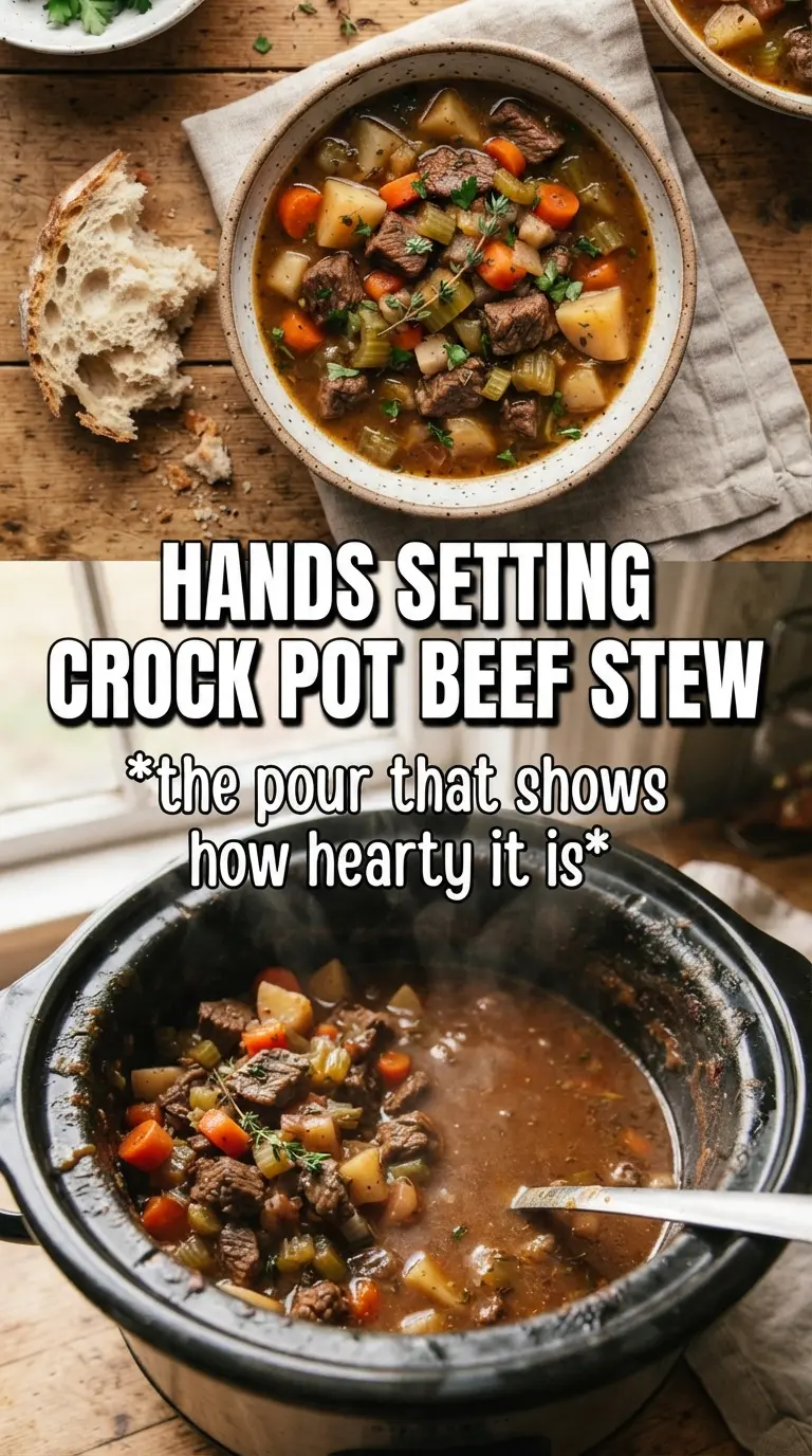 Crock Pot Beef Stew hearty slow cooker, rich, tender