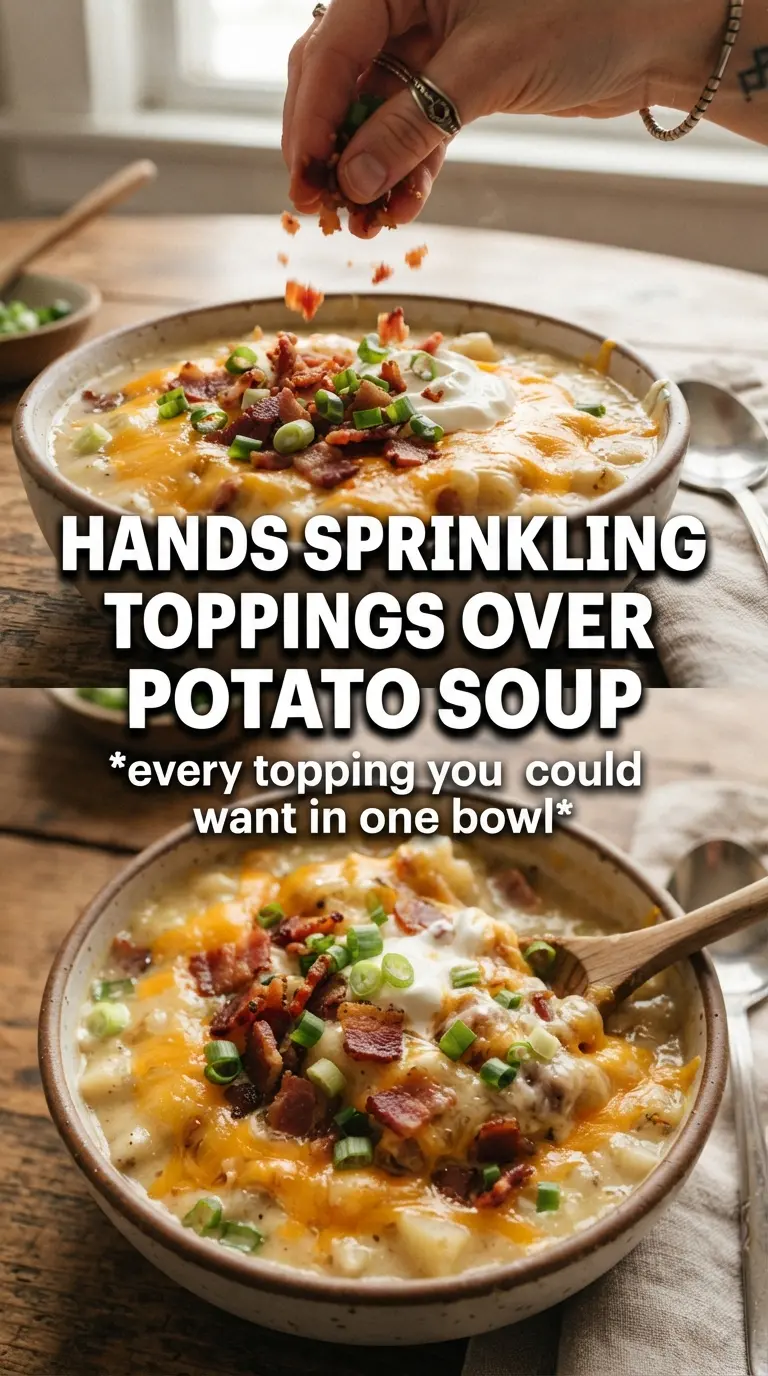 Loaded Potato Soup creamy bacon-cheddar