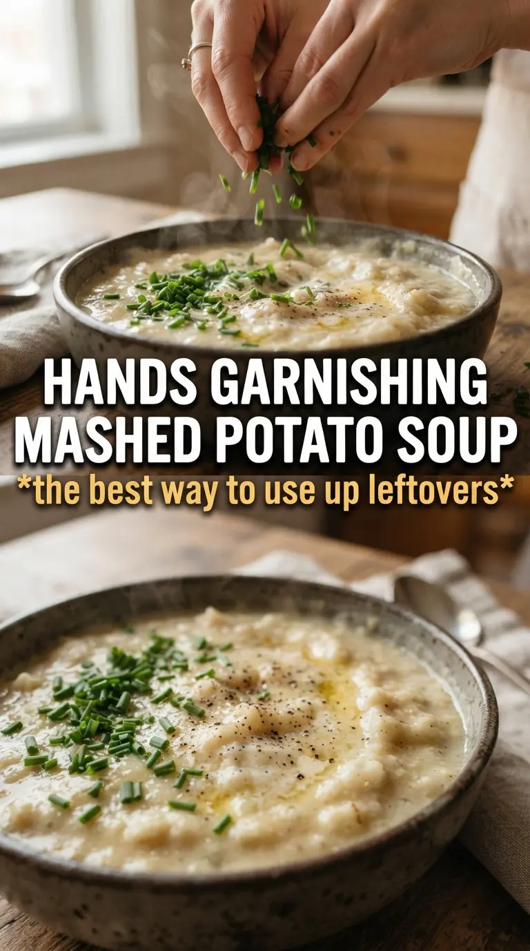 Mashed Potato Soup creamy cheesy chive