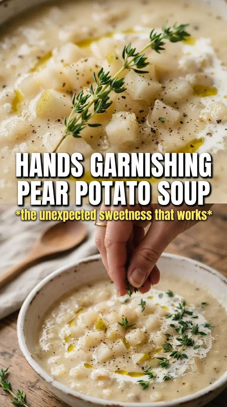 Pear Potato Soup silky golden creamy