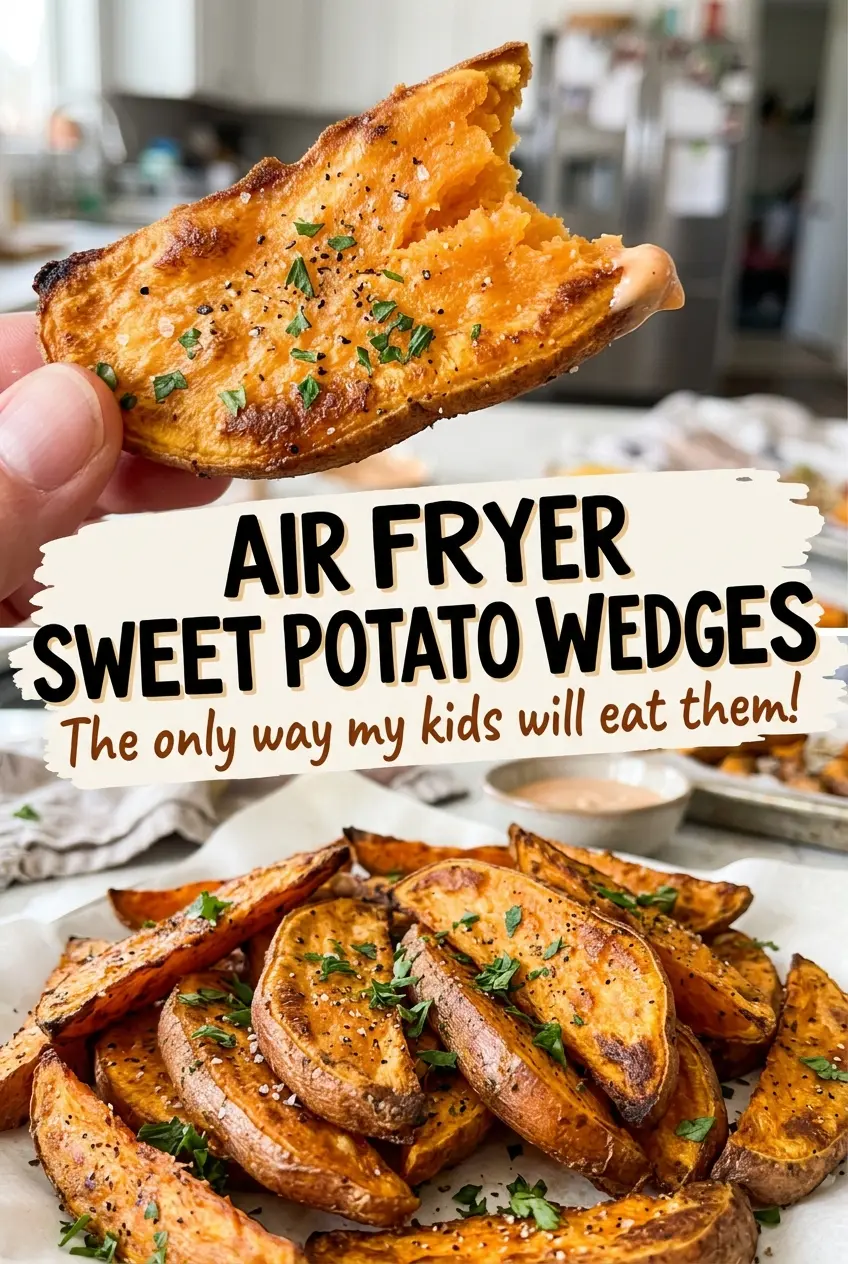Air Fryer Sweet Potato Wedges tender paprika-seasoned