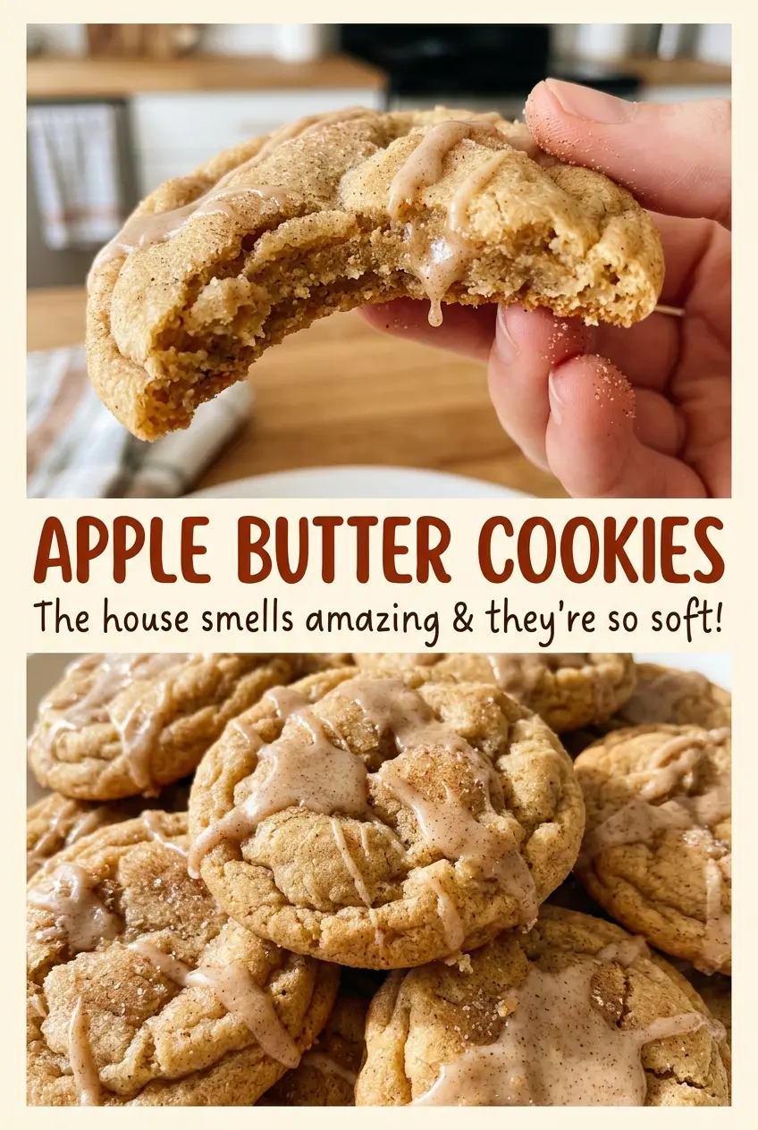 Apple Butter Cookies with cinnamon spice
