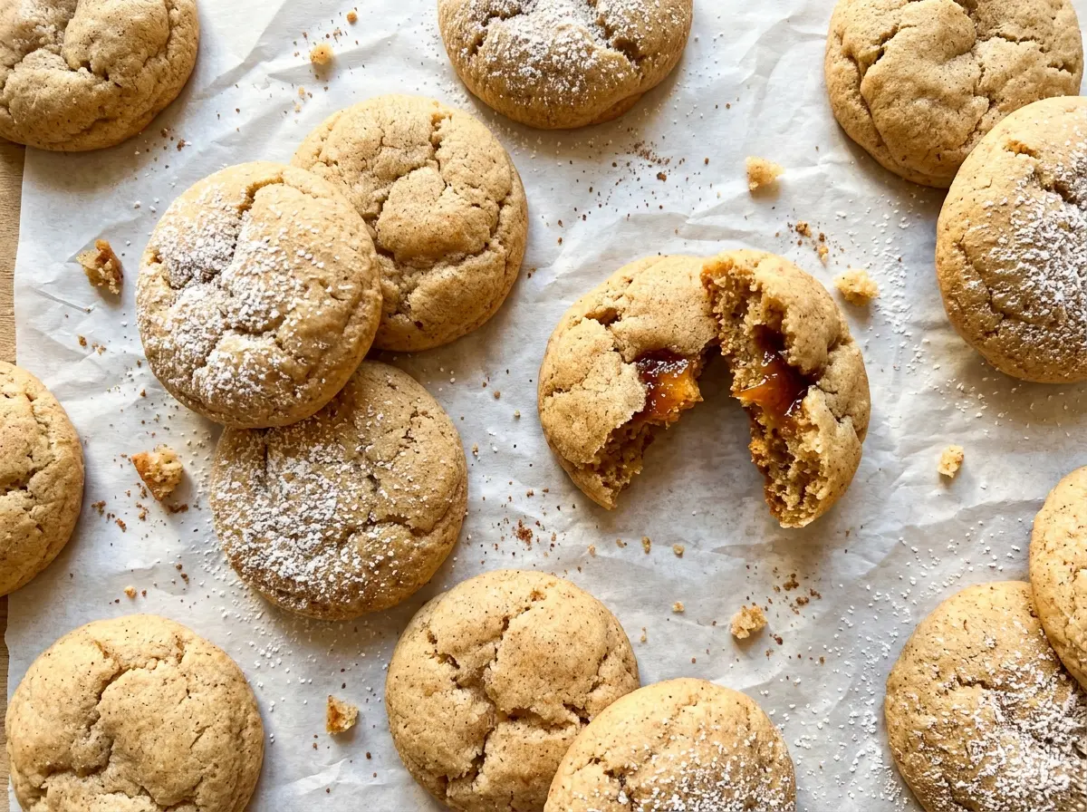 Apple Butter Cookies with soft spiced centers