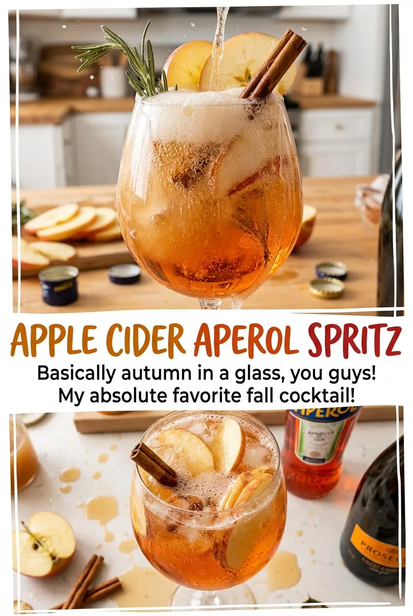 Apple Cider Aperol Spritz crisp bubbly