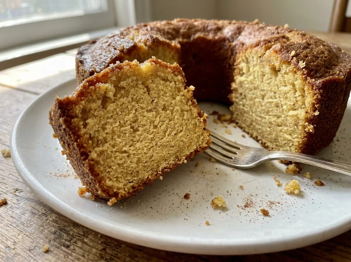 Apple Cider Pound Cake tender spiced crumb