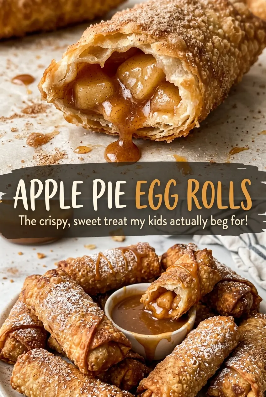 Apple Pie Egg Rolls crisp golden