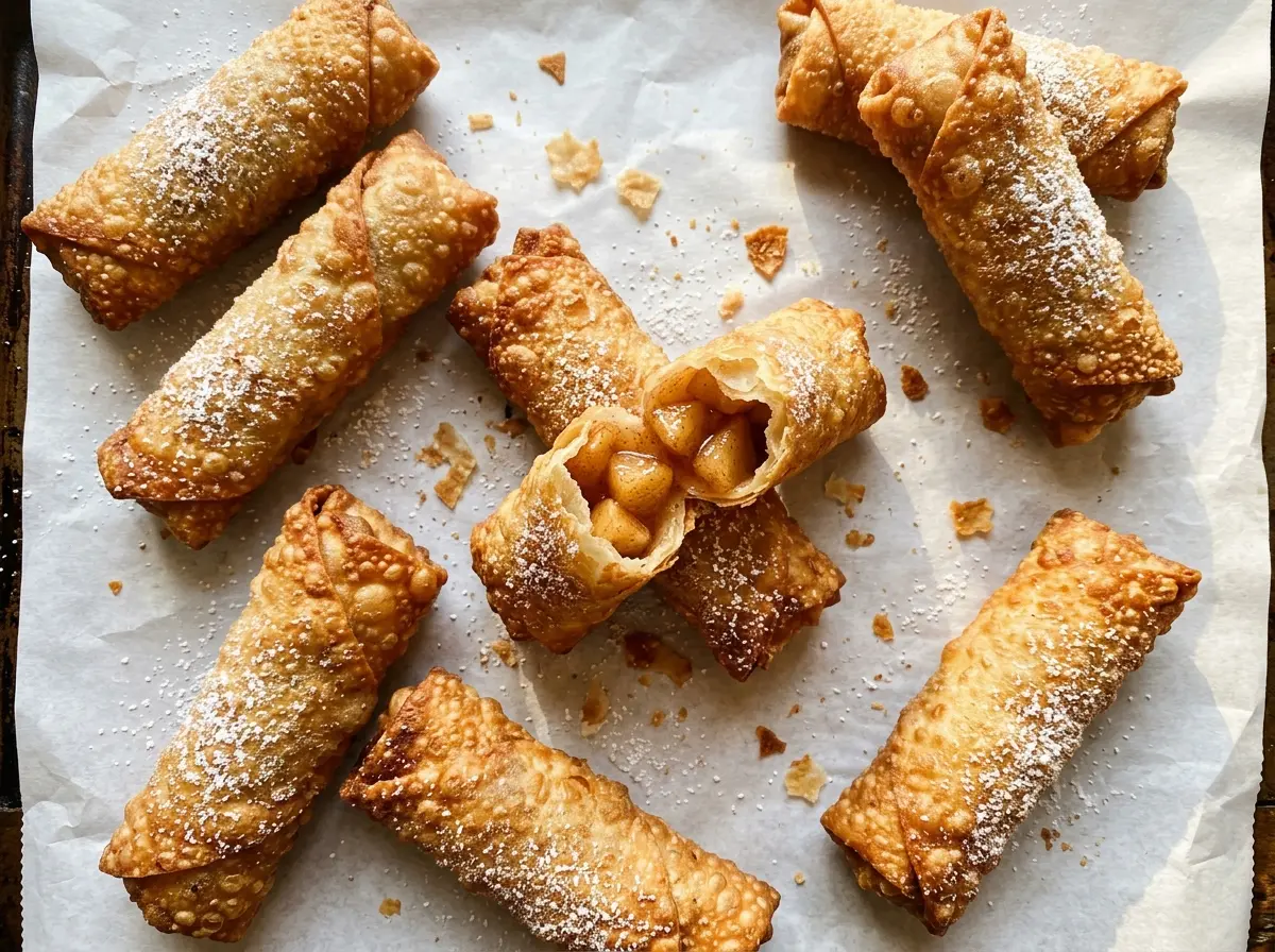 Apple Pie Egg Rolls crisp golden