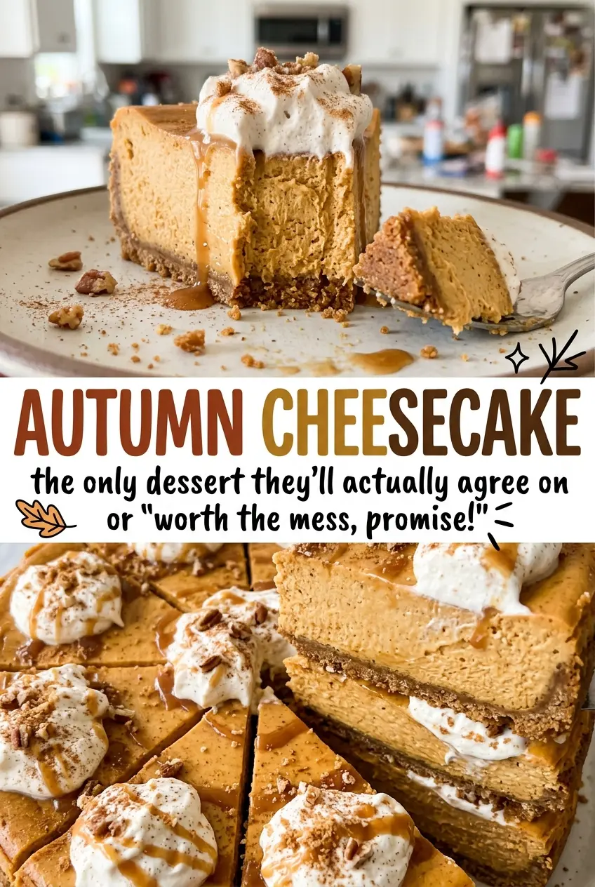 Autumn Cheesecake creamy spiced center