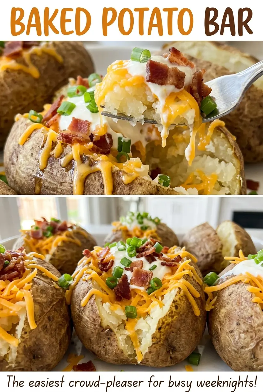 Baked Potato Bar savory topping bowls