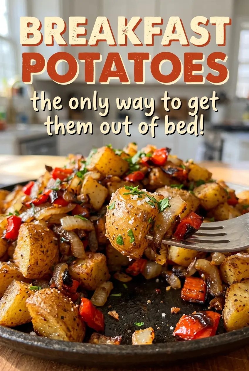 Breakfast Potatoes skillet crisp peppers
