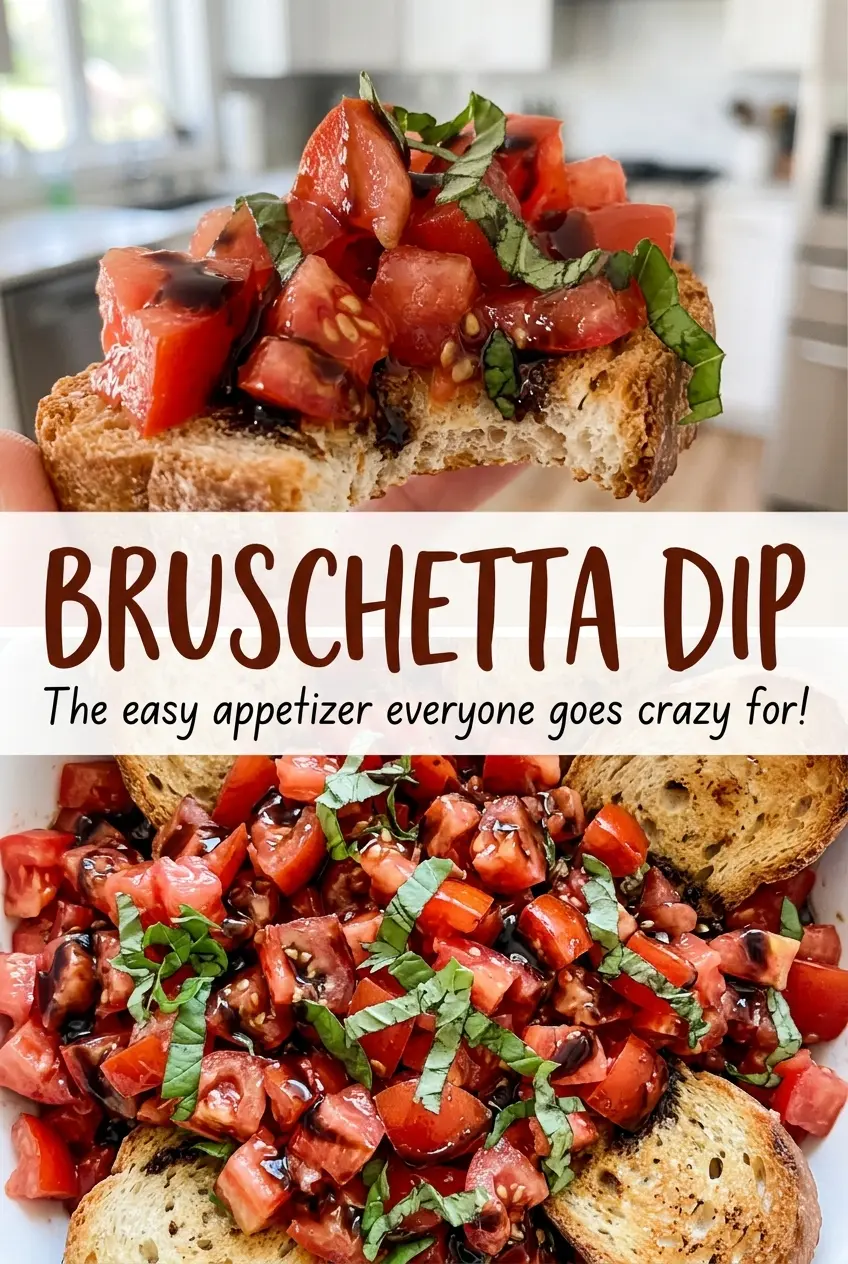 Bruschetta Dip creamy tomato basil