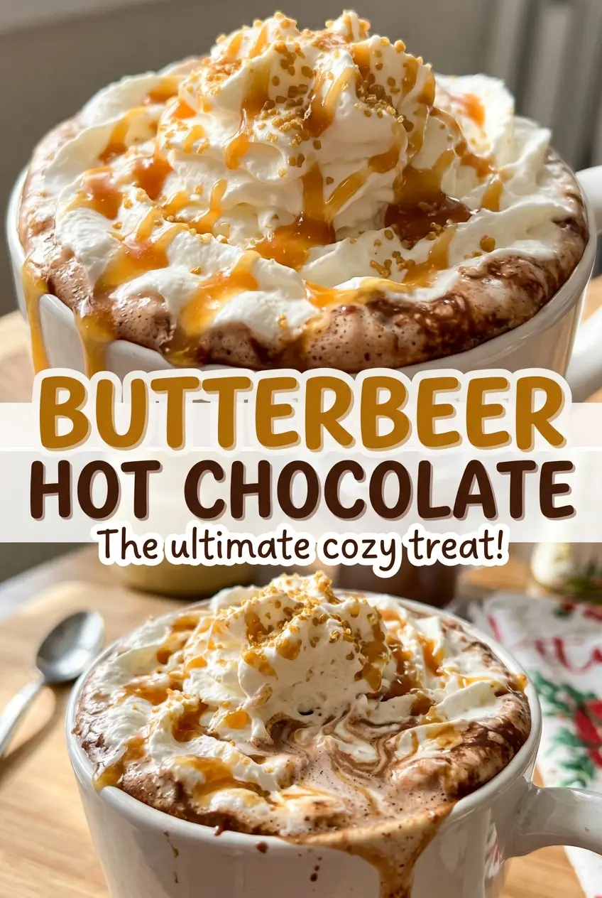 Butterbeer Hot Chocolate warm velvety drink
