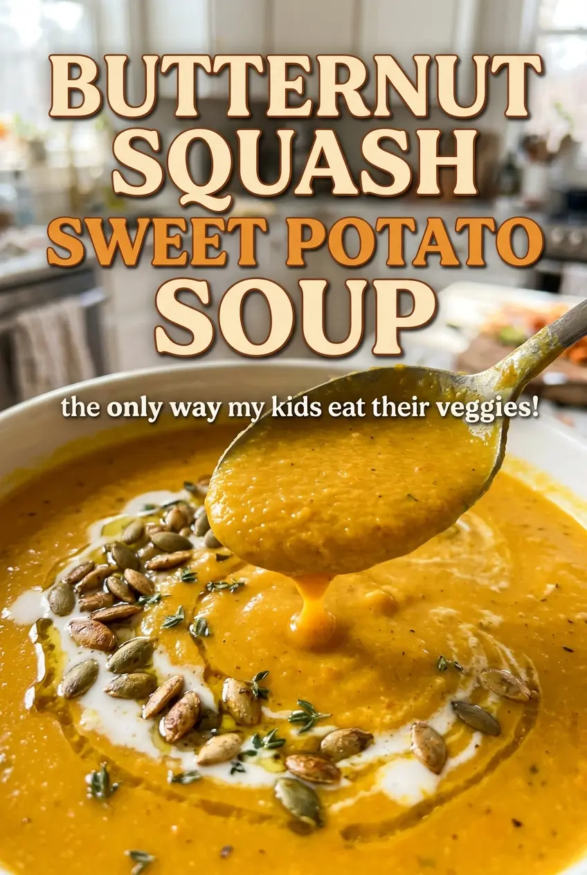 Butternut Squash Sweet Potato Soup creamy velvety
