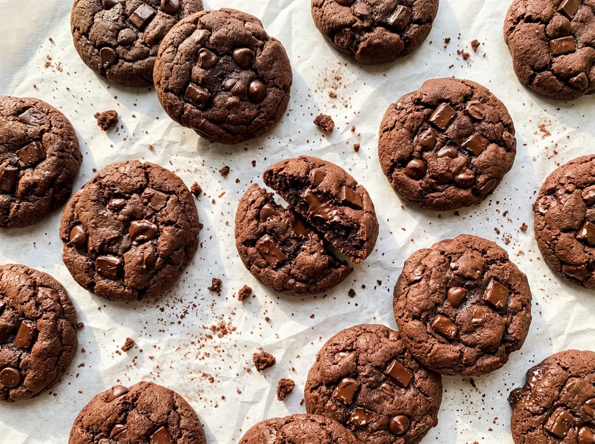 Chewy Chocolate Cookies with Soft Centers
