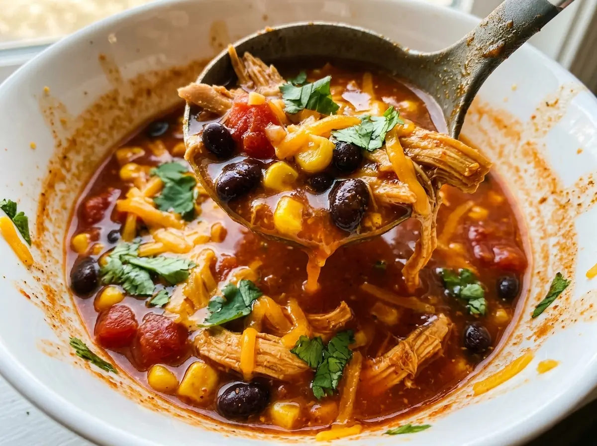 Chicken Taco Soup hearty bean-filled