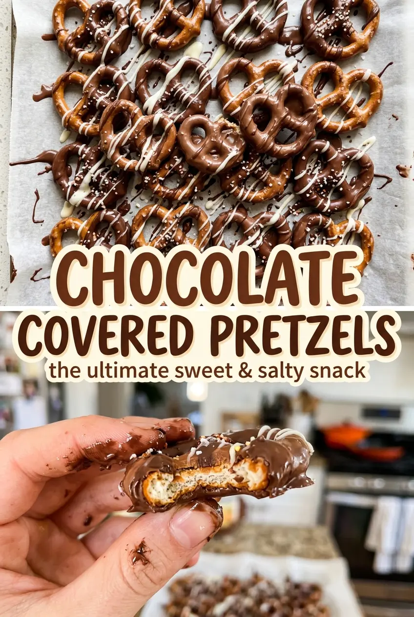 Chocolate Covered Pretzels smooth salty snack
