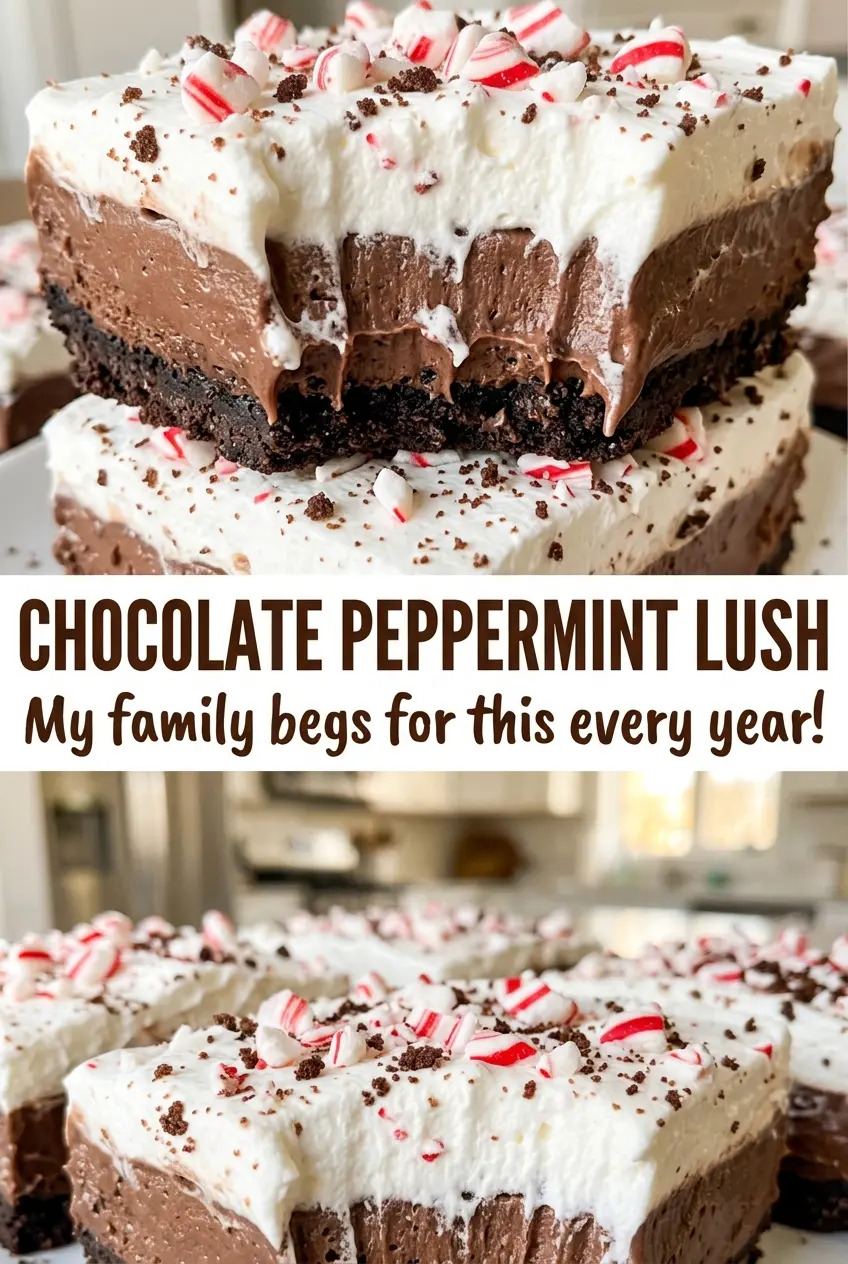 Chocolate Peppermint Lush cool chocolate mint layers