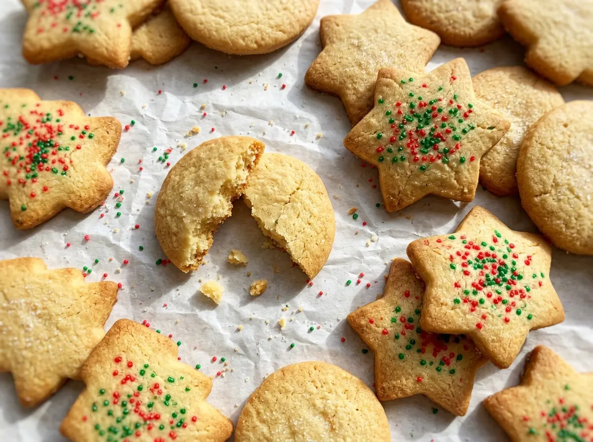 Christmas Butter Cookies golden holiday cutouts