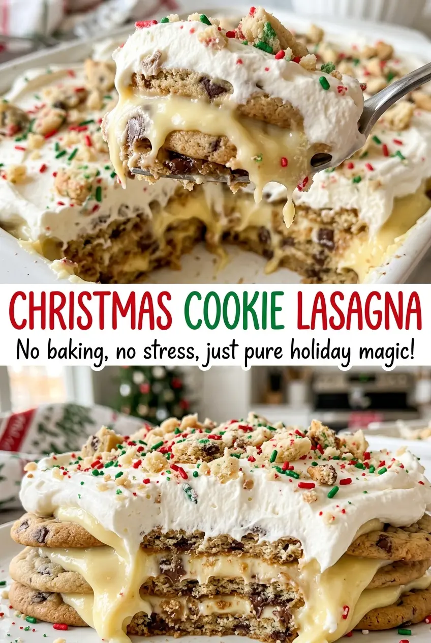 Christmas Cookie Lasagna creamy holiday layers