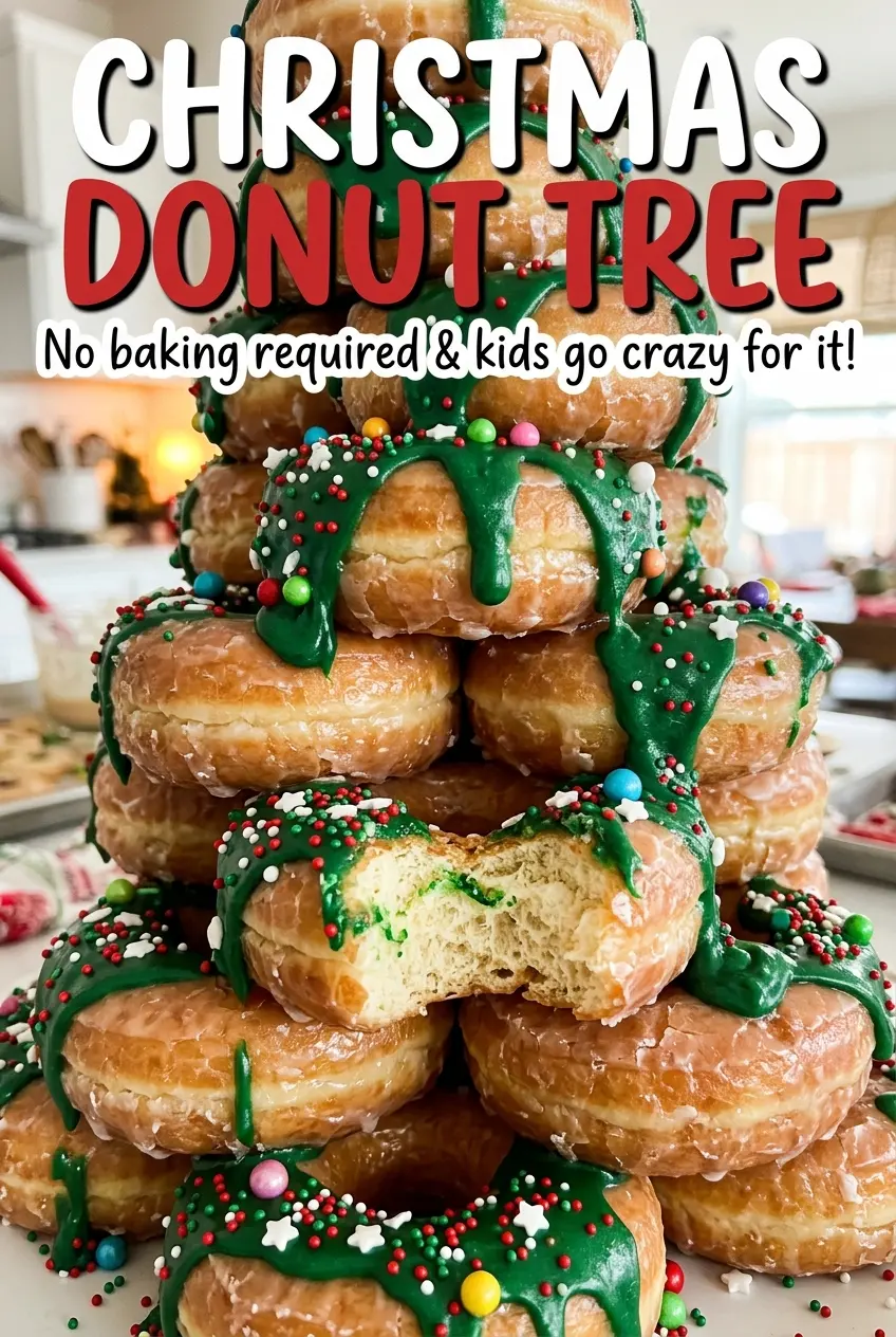 Christmas Donut Tree candy ornament details