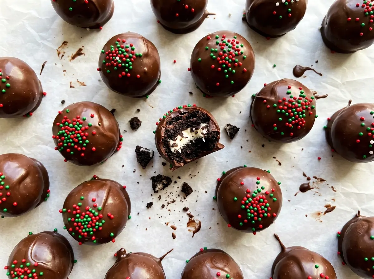 Christmas Oreo Bon Bons chocolate-coated festive bite-size