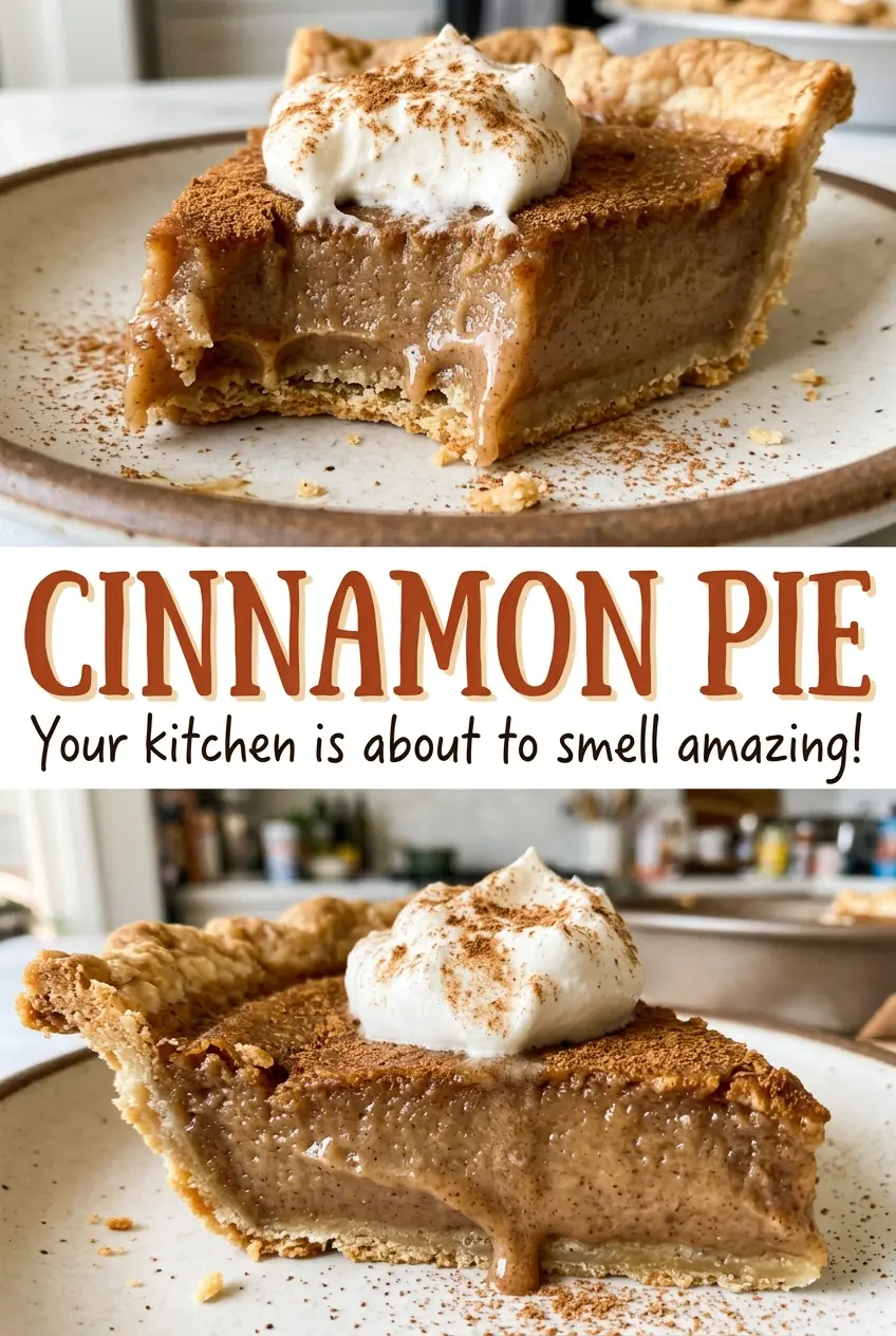Cinnamon Pie smooth cinnamon filling