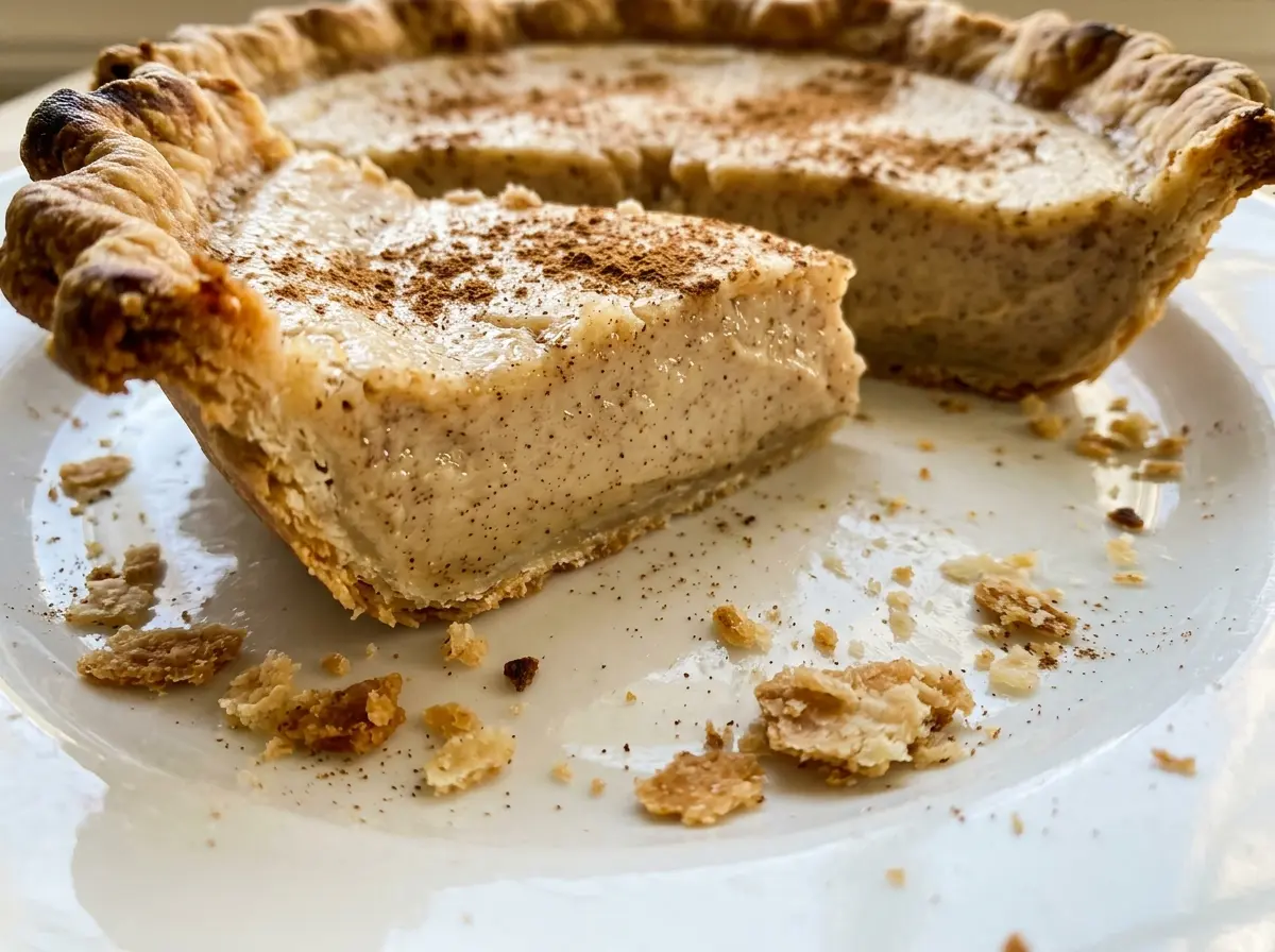 Cinnamon Pie golden custard slice