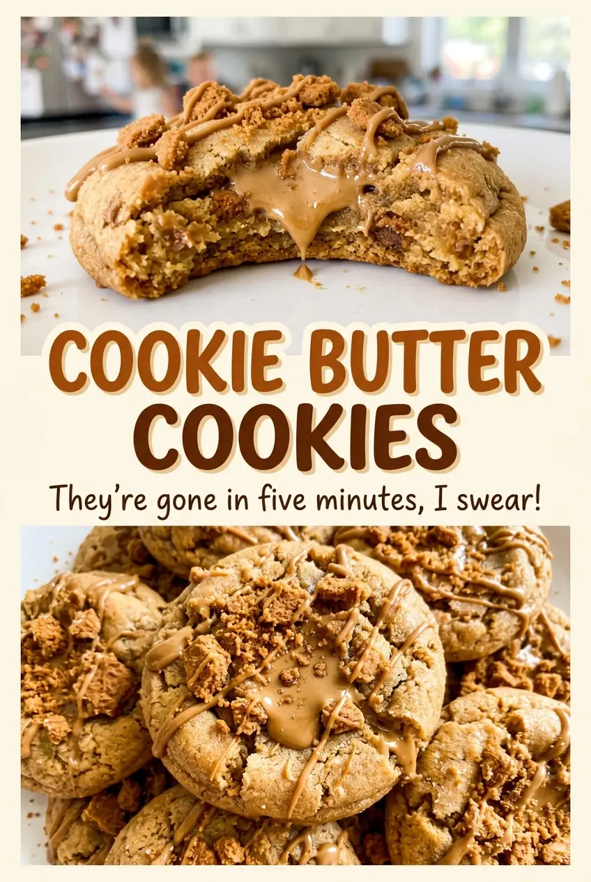 Cookie Butter Cookies chewy edges