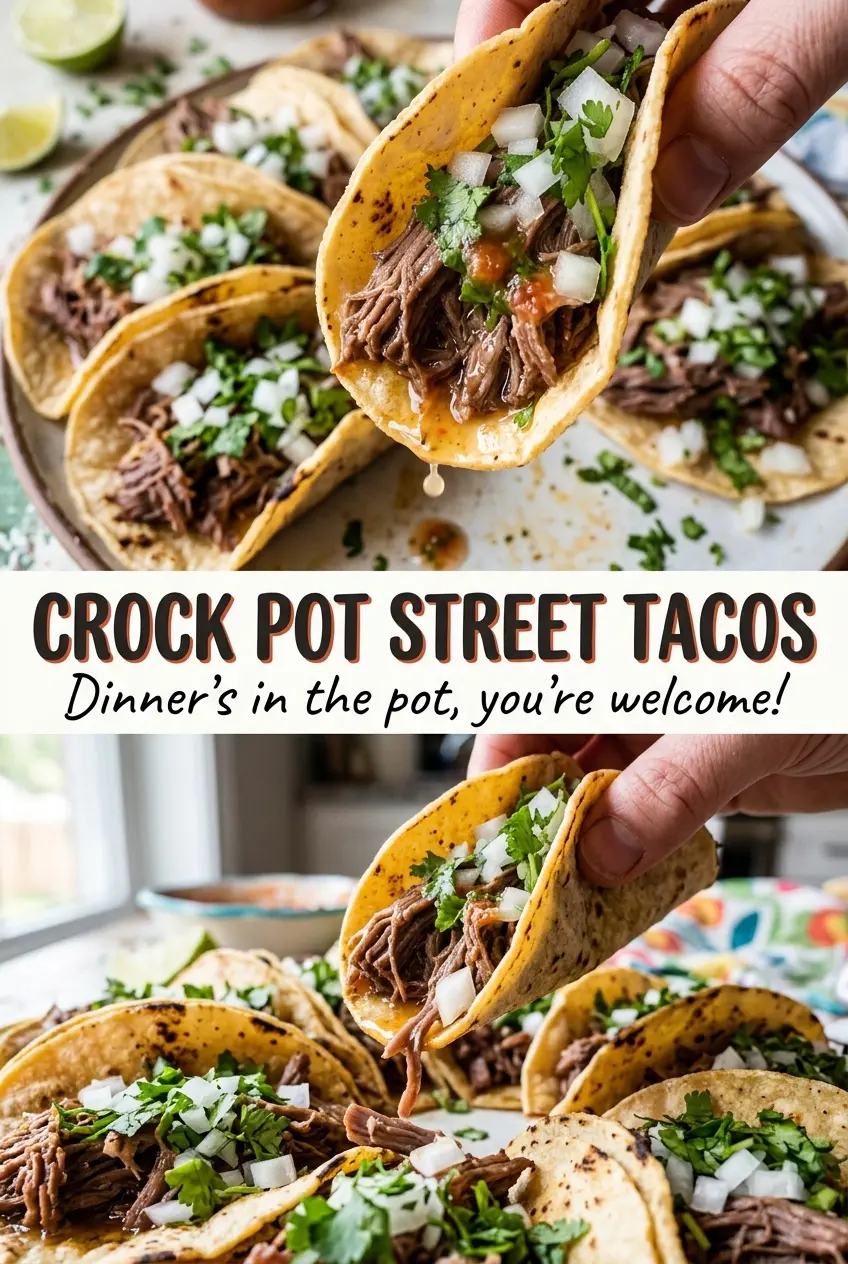 Crock Pot Street Tacos corn tortilla beef