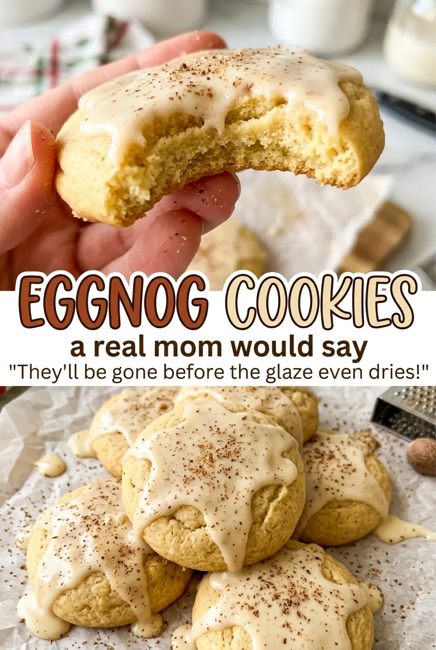 Eggnog Cookies, tender spiced bites