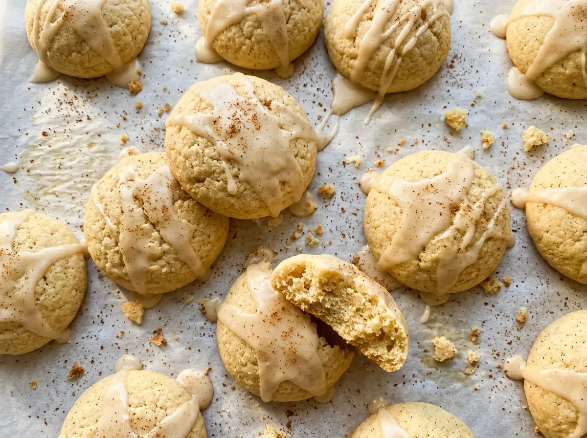 Eggnog Cookies, soft nutmeg-scented